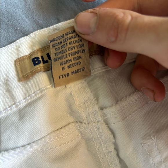 blue spice jeans size 3 Women’s White Denim Zip/button Cotton NWOT - Picture 6 of 9
